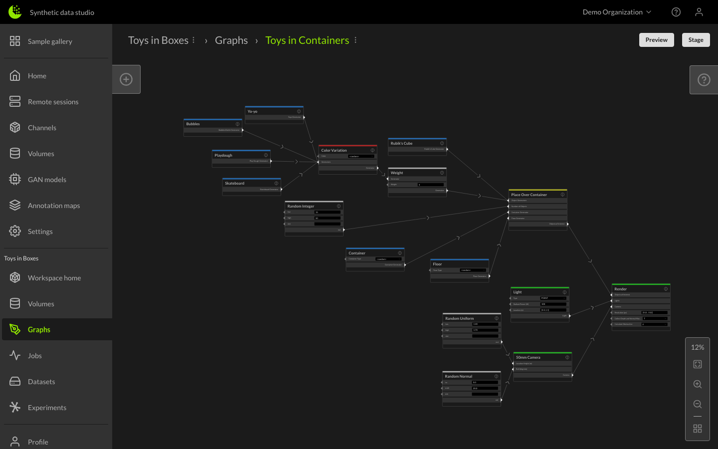 Scale Node Used in a Graph